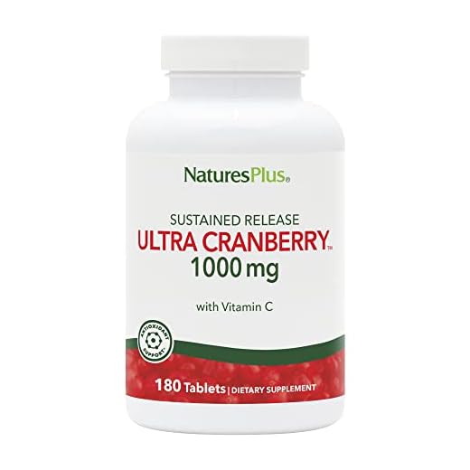 NaturesPlus Ultra Cranberry 1000, Sustained Release - 1000 mg - Natural Cranberry with Vitamin C - Promotes Urinary Tract Health - 180 Vegetarian Tablets (90 Servings)