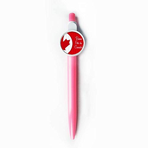 Stylo à bille rétractable Canada Maple bleu pour écrire sans taches ni bavures