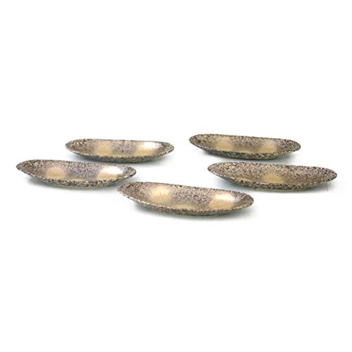 CtoC JAPAN 金帯小判小皿揃 マルチ 15.1×5.6×1.5cm 輪華 陶悦窯 有田焼 日本製