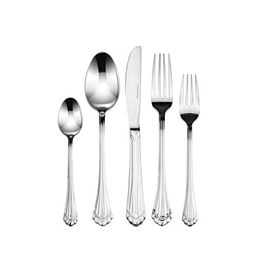 Italian Collection 'Tuscana Silver' 20pc Premium Surgical Stainless Silverware Flatware Italian Collection 'Tuscana Silver' 20pc Premium Surgical Stainless Silverware Flatware