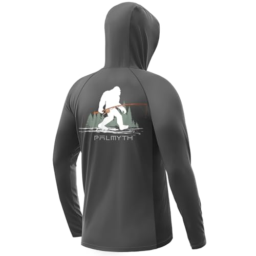 Palmyth Fishing Hoodie for Men Long Sleeve Sun Protection UV UPF 50+ Shirts
