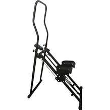 Vertical Stair Climber Machine, Foldable Exercise Machine with Adjustable Handlebar for Indoor Fitness, Extended Step Range
