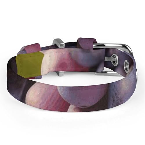 Collier réglable chiens et chats finition soignée teinte Raisins du désert