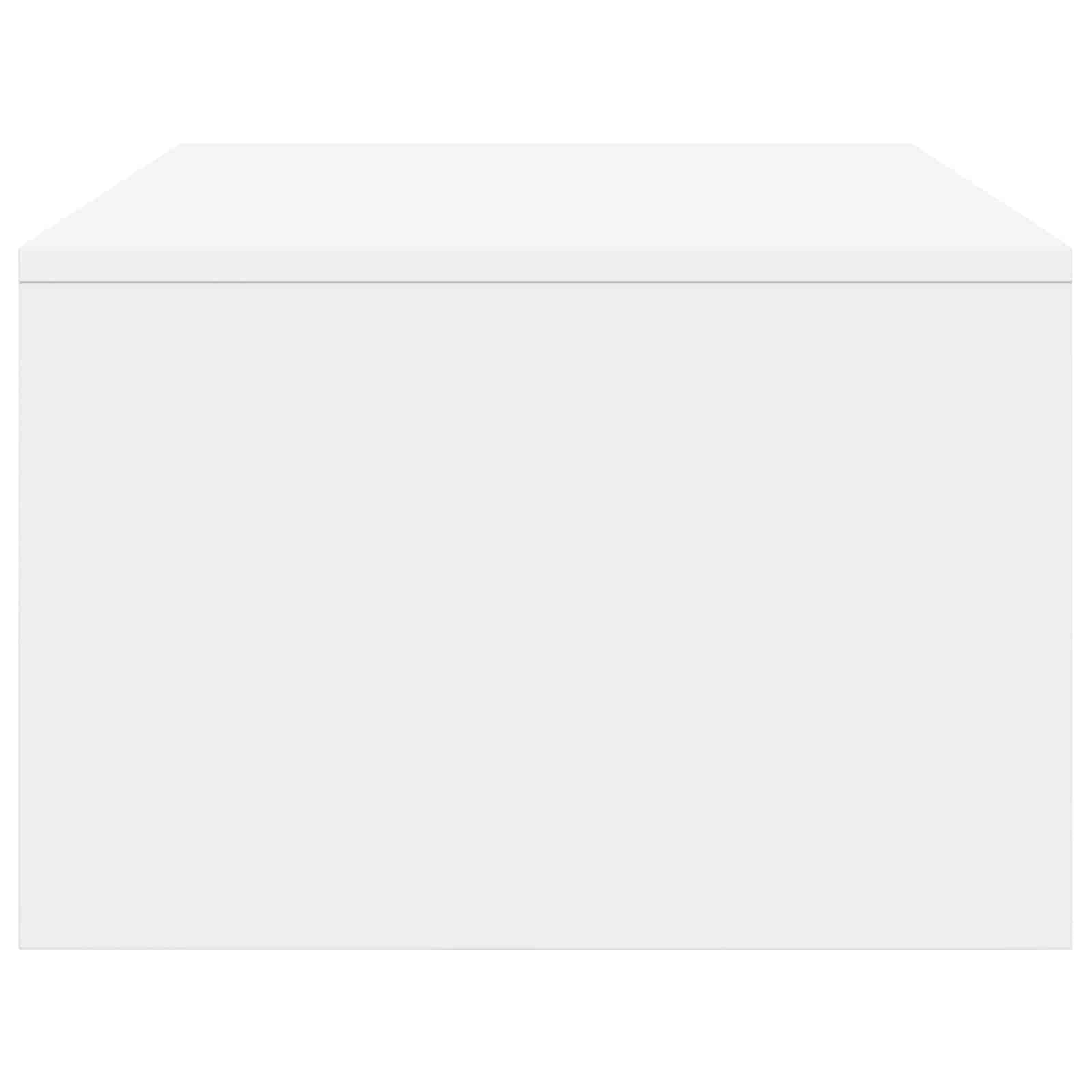 Bureau Mural Blanc en Bois d'Ingénierie 100 x 45 x 30 cm