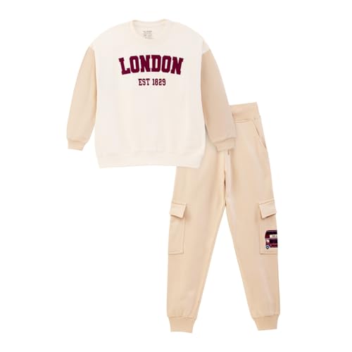 Image of Nap Chief Kids Cotton Printed Co ord Set for Boys & Girls, Sweatshirt And Joggers Clothing Set for Casual Wear