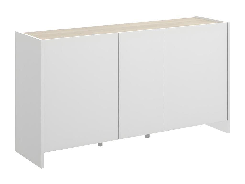DEKIT GRUPO RIMOBEL KLOE - APARADOR DE 3 PUERTAS - 76x138x42 cm - BLANCO