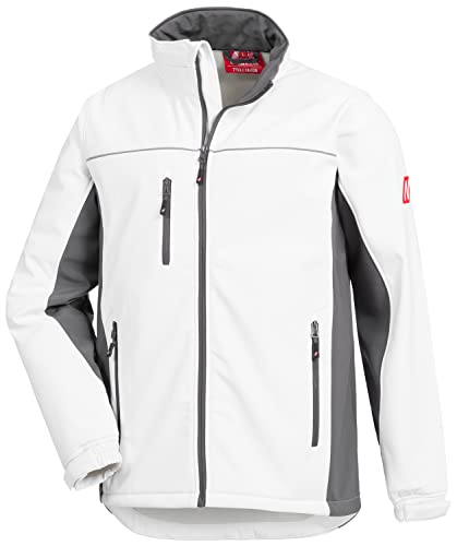 Nitras Motion Tex Light 7153 Softshelljacke - windfeste Jacke für die Arbeit - Weiß - L