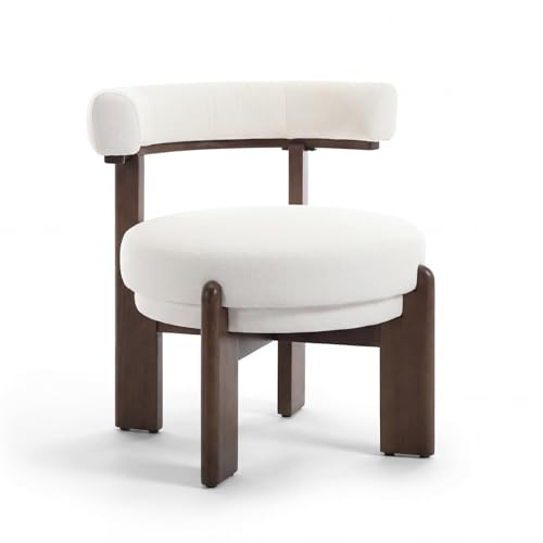 Sillón moderno sin brazos beige miniatura 4