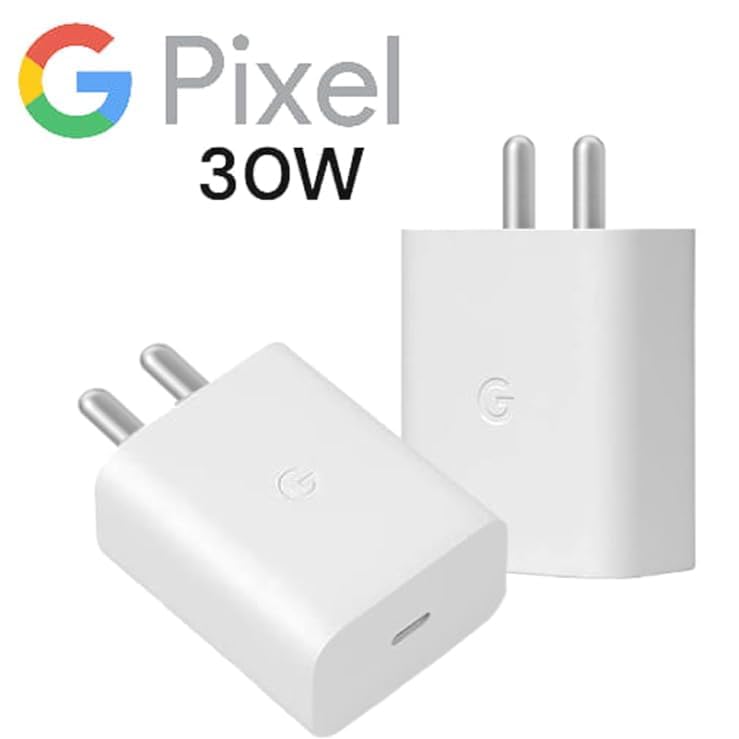 Image of Myvn Google 30 Watt Fast Charging Usb Type C Charger With Cable Compatible With Google Pixel 8 /7 /6 /5 Pro, Pixel 8 /7 /6, Pixel 7A /6A, Pixel Buds, Tablets, Chromebooks & Other Usb-C Devices - White