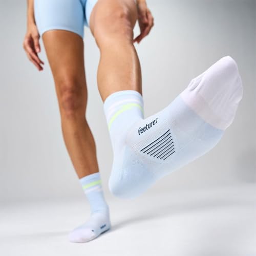 Image of Feetures Elite Ultra Light Cushion Mini Crew Sock - Sport Sock with Targeted Compression