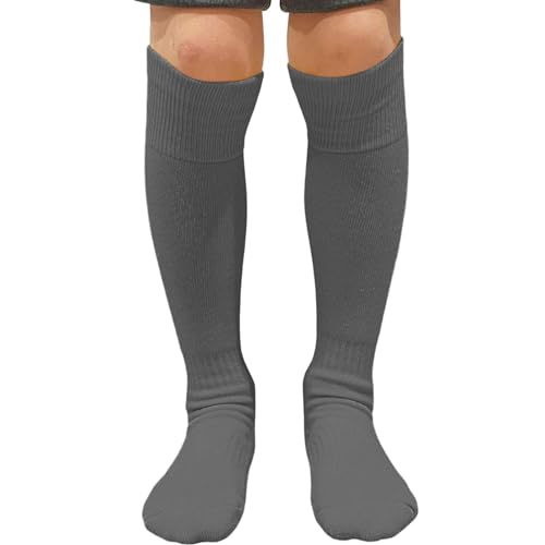COUVER Softball Baseball Socks for Youth Kids Multi-Sport Socks, Charcoal Gray, 2-5 Years, 1 Pair