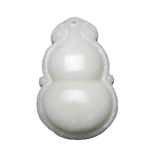 Pendentif gourde Fulu en jade Lanthu pour hommes avec collier Wen tressé