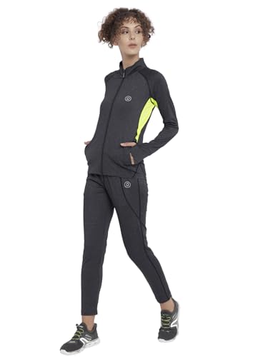 Image of CHKOKKO Women Sports Zipper Running Winter Track Suit Set