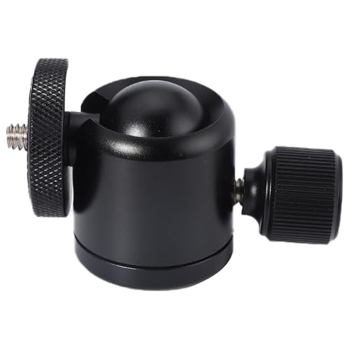 Trípode de cabeza redonda 360 panorámica de metal de liberación rápida, 1/4 pulgadas, 3/8 pulgadas, cabeza de trípode para cámara monopié - imagen 8