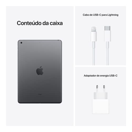 A-p-p-l-e iPad 9 CINZA 64gb Tela de 10.2 Wi-Fi