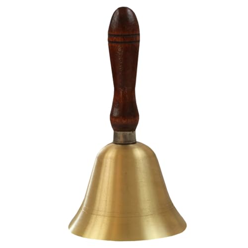 Cloche en cuivre et bois de qualité artisanale pour accueil d'hôtel chic