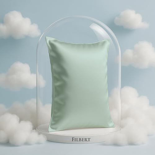 Image of Filbert Premium Satin Pillow Covers | Silky Satin Nights Where Comfort Meets Glamour | Best Gifting Collection - 18 inchx28 inch Inch - Apple Green