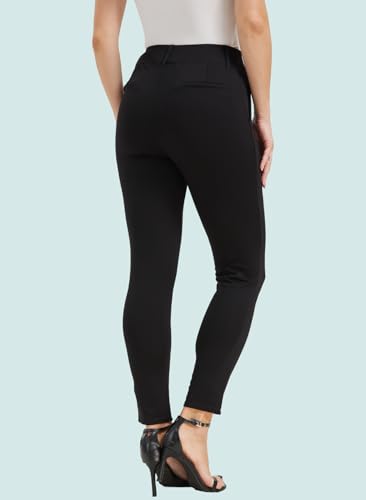 KYAL Stretchy Work Pants for Women Pull on Dress Pants Legging High Waitsted Business Casual Pants with 2 Pockets2