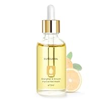Nail Cuticle Oil, Nagelöl für Nagelhaut und Stärkere Nägel, Nagelpflegeöl Pflege für Hände und Füße, Nagelhautöl mit Pipette, Nail & Cuticle Oil, Nagelstärkungsöl (Orange, 15ml)