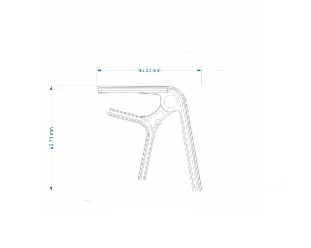 BAtlam Clip per capotasto per Chitarra in Acciaio di plastica, capotasto per Chitarra Acustica per Chitarra elettrica Portatile, CP, 09, Arancione (CP)