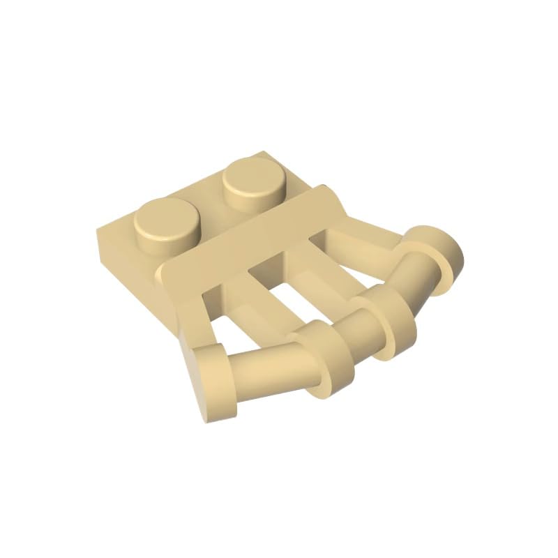 XYEIUGO 92692 Hinge Plate Special 1x2 with Angled Handles on Side, 10 PCS โ image 1