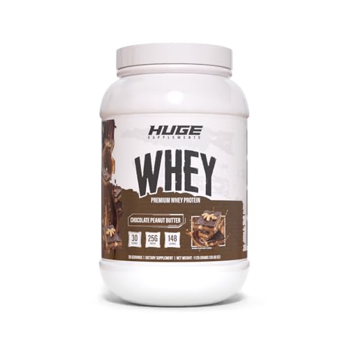 Huge Whey, Protein Powder for Muscle Gain, 25g...
