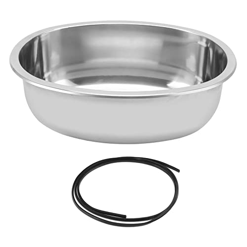 Évier ovale du bateau marin 393x273 mm en acier inoxydable brossé pour caravane