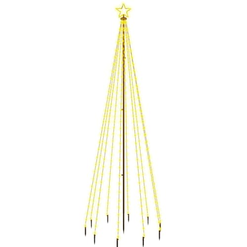 vidaXL LED Weihnachtsbaum mit Erdnägeln Lichterbaum Weihnachtsdeko...