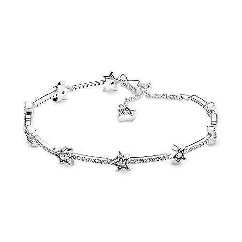 PANDORA Passions Bracciale con stelle in argento Sterling con zirconi