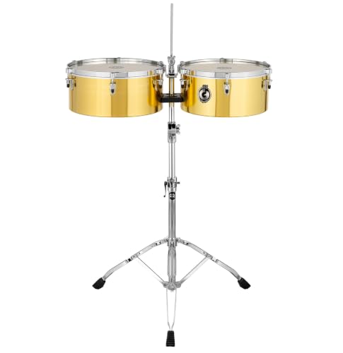 Meinl Percussion Diego Gale Solid Brass 14' & 15' Signature Artist Timbales (DG1415)