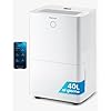 Pro Breeze Deumidificatore con app e WLAN, 20 l in 24 ore di potenza di deumidificazione – Deumidificatore elettrico con modalità di lavaggio, sensore di umidità, timer – contro la muffa