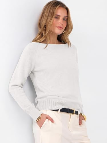 Image of ANRABESS Women Long Sleeve Rolled Neck Fall Lightweight Sweaters Top