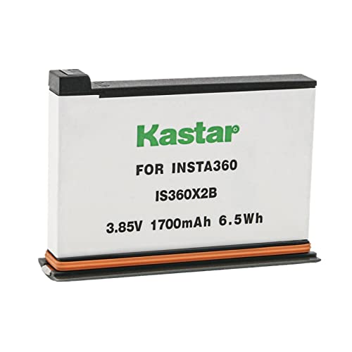 Kastar Battery 1-Pack Replacement for Insta 360 ONE X2 Rechargeable Lithium Polymer Battery Insta360 ONE X2 Action Camera (Non-Waterproof) Camera