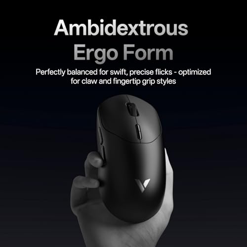 Image of Rapoo VT2 MAX Wireless Gaming Mouse, True 8K Wireless Polling Rate, 53g Lightweight, Up to 750 Hr Battery, Nordic nRF54L15 MCU, 120-Million Optical Switch, 10 Programmable Buttons, Macro Enabled