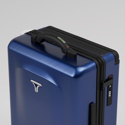 Image of Carry-on PRO (56cm) Cabin Trolley Bag with Digital Weighing Scale & Free Backpack, Laptop Stand, Combination Lock, Phone Stand, 8 Lockable Wheels, PC Hard-Shell (T6 Digital, Indigo)
