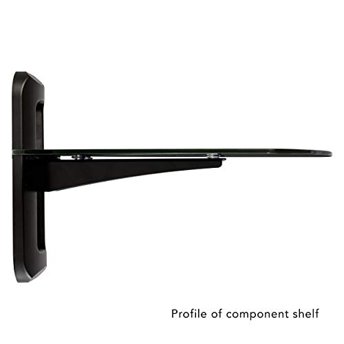 image for Atlantic AV Wall Mount Shelf for DVD Components, Set Top Boxes, Cable 