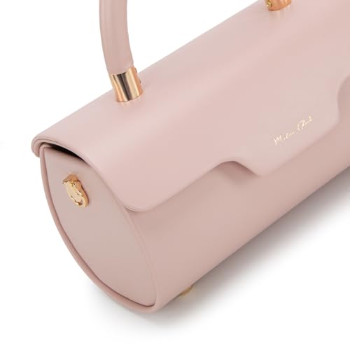 Image of Milan Chiva Top Handle Bag for Women Mini Barrel Crossbody Handbag with Adjustable Strap Elegant Small Purses | Small