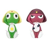 Xinchangda 2 figuras de ilustración de Keroro-Gunso/Giroro-Gochou Anime Keroro-Gunsou Figura de pintura original de 11 cm, modelo de PVC, estatua de decoración de escritorio