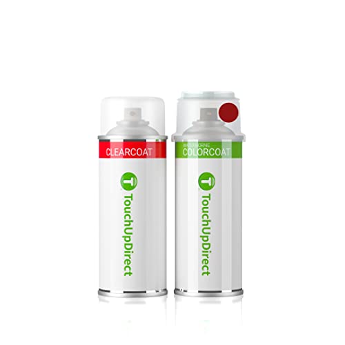 TouchUpDirect FL/M6758 Toreador Red Pearl Metallic Compatible with Ford Exact Match Touch Up Paint Aerosol - Essential Kit
