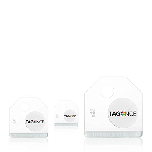 3-er set Crystal Clear Tags