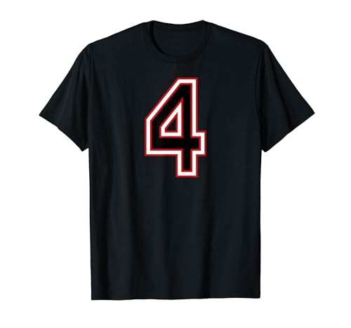 Photo de Number numero nummer 4 four cuatro quattro quatre vier T-Shirt