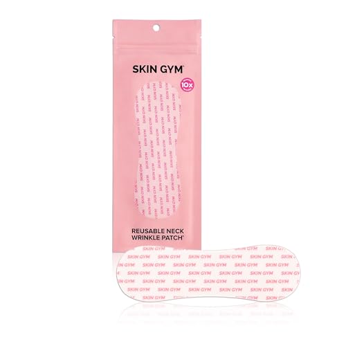 SKIN GYM Reusable Neck Wrinkle Patch – Medical-Grade Silicone Neck Patch to Smooth Fine Lines &...