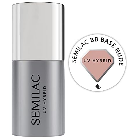 Semilac BB Nude - Capa base para esmalte de uñas de gel Cover
