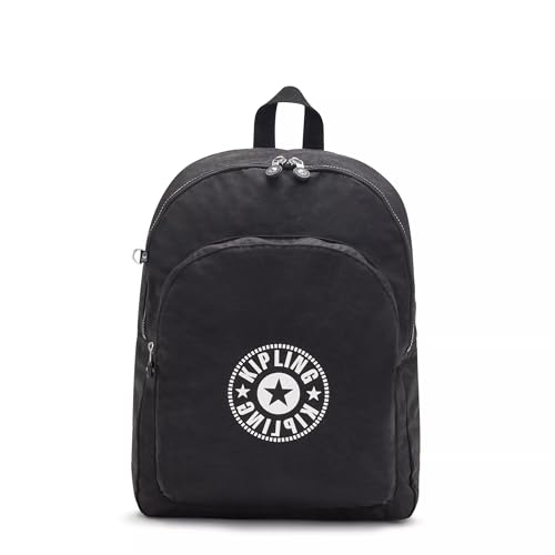 Mochila Kipling Curtis para laptop, ajustável, leve, alças de ombro largas, grande, Preto Lite, 13''L x 17''H x 6.75''D, Mochilas femininas Curtis L