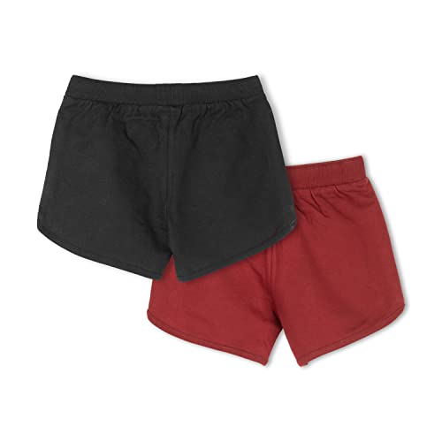 Image of Real Basics Premium Cotton Printed Shorts for Girls (Pack of 2)