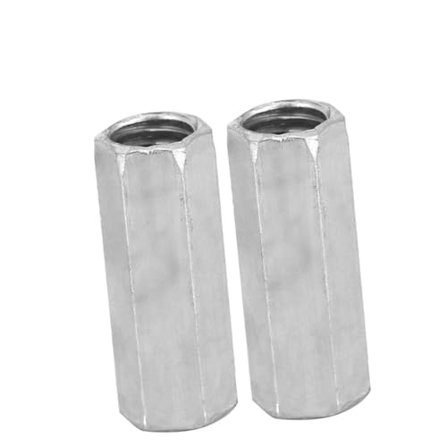 10Pcs M8 Long Rod Nut Hex Coupling Nut Standoff Threaded Fasteners(M8*28)