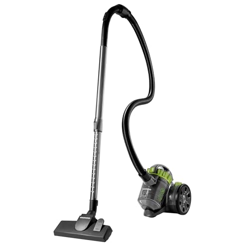Daewoo Tornado Cyclonic 700W Cylinder Vacuum Cleaner, Powerful Lightweight Bagless Hoover with HEPA Filtration, Telescopic Tube, Multi-Floor Tool & 2L Capacity, For Carpets, Hard Floors & Upholstery