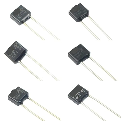 Fusible térmico cuadrado de alta precisión 135C 1A 250V lote de 10 piezas
