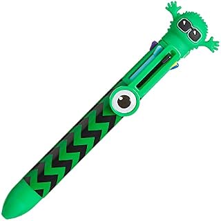 Tinc Multicolour Retractable Ballpoint Pen 6-in-1 Colour Ballpoint Pens for School Office Home | Green (MLTCLKGR)