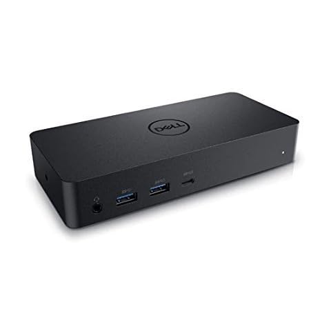 D6000 USB-C Triple Docking Station, Up to three 4K Displays via USB-C, UHD 5K, USB 3.0, Gigabit Ethernet, 130-Watt AC Adapter, Charges up to 65W laptop via USB-C, 452-BCYT 452-BCYH (Renewed) Cover